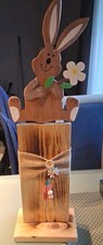 Dekofigur aus Holz "Hase"