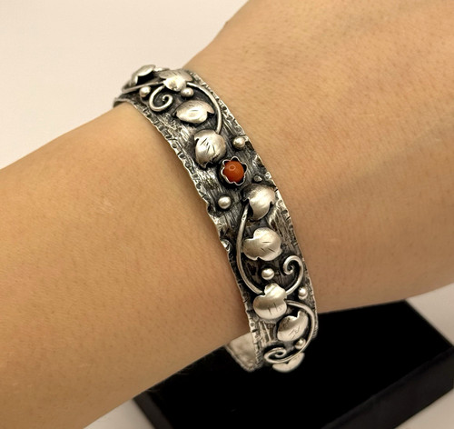 Antiker armreif 800 - silber, mit