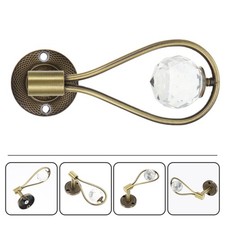 3 Paar Vorhang Wall montiert Holdbacks Vorhang Tieback Hooks Drapierhalter