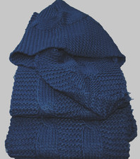 Kapuzen-Schal...Blau...2-er