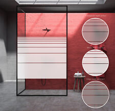 29,80€/m² Milchglasfolie STREIFEN Fenstefolie Sichtschutz Dusche Glaswand FD0041