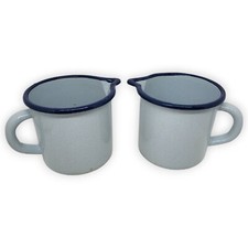 2x Emaille Milchtopf