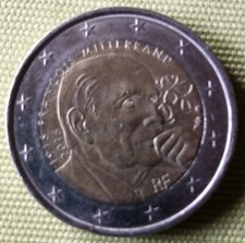 2 Euro Gedenkmünze Frankreich 2016 Francois Mitterand - Fehldruck