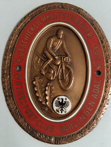 Adac plakette 1955 bahlingen - adac,