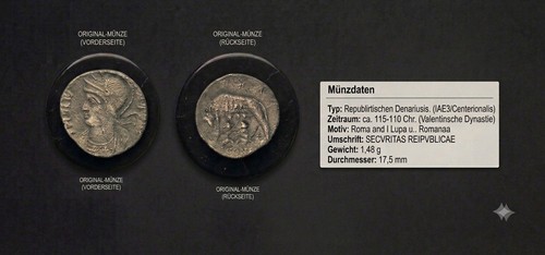 Vrbs roma bronzemünze - roma,