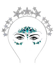 Sterne Haarreif Silber Strass