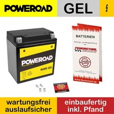 Suzuki GSX 600 F, 1988-1997 (GN72B) Gel Batterie, wartungsfrei (inkl 7,50 Pfand)
