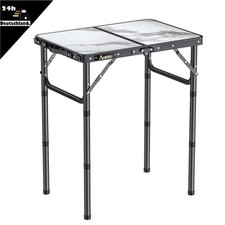 Alu Campingtisch Klappbar Beistelltisch Gartentisch Grilltisch Höhenverstellbar
