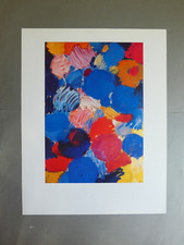 Ernst Wilhelm Nay - Ekstatisches blau, 90xm x70 cm