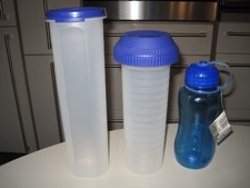 2 Tupperware Trinkflaschen 1 Liter + 750ml + Collection Trinkflasche 550ml