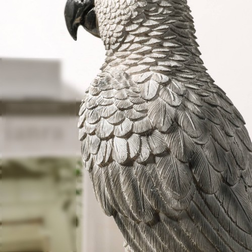 Graupapagei statue lebensecht - graupapagei,