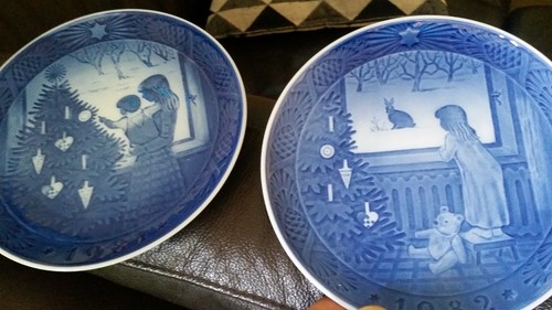 Royal copenhagen wandteller - 2x,