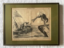 Honoré Daumier, Original Lithographie ca. 1850 aus" Le Charivari"