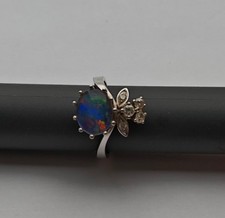 Vintage Opal Ring Weißgold 585 gebraucht