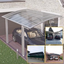 Doppelcarport Aluminium Carport Satteldach Pavillon Bausatz Terrassenüberdachung