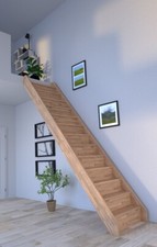 Holztreppe Rhodos in gerader