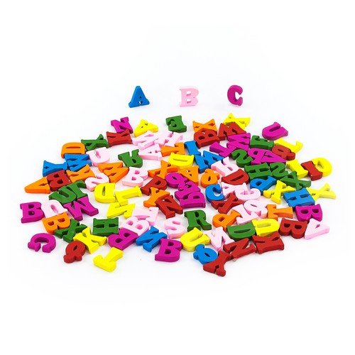 Buntes abc holzspielzeug - abc, ca