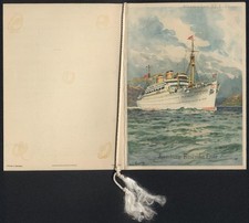 Menükarte Dampfer Milwaukee