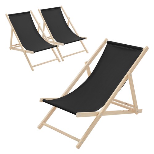 3er set strandliege - set, liegestuhl