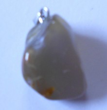 Stein -Anhänger Karneol poliert ?(X807) Schau Mal durch !