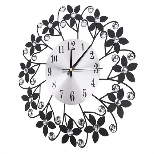 Moderne metallwanduhr kristall - moderne,