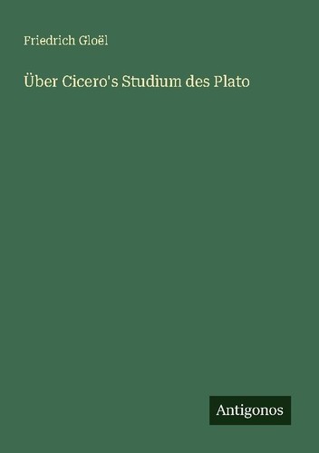 über cicero studium - studium, des