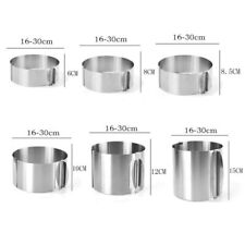 Ø16-30cm Tortenring-Verstellbar Edelstahl Backform Backrahmen Kuchen Kuchenring