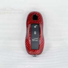 Rot Carbon Schlüssel Cover