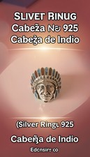 Silver Ring 925 Cabeza De