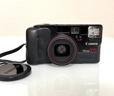 Vintage Canon Prima Zoom 105 Kompaktkamera Kamera Analogkamera 35 mm | Schwarz