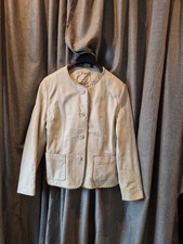 Lederjacke Damen Beige Größe