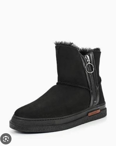 Women gant boots - black, suede