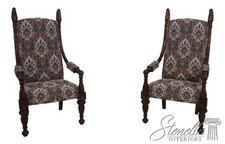 71387: Pair Large Swan Carved