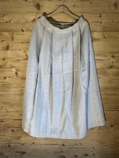 Damen Trachten Leinenrock, Konen Mode, beige, Gr. 42, Bundfalte ausgestellt