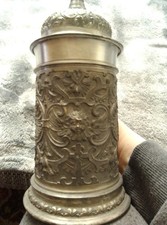 Alter Zinn Krug Mit Adler