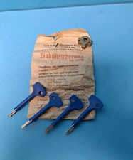 DDR EINBAUSICHERUNG  MIT 4 SCHLÜSSELN OVP VEB SCHLOSSICHERUNGEN GERA