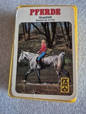 Vintage Pferde Quartett - FX Schmid Bestell-Nr. 57121 - 1970er Kartenspiel Pony