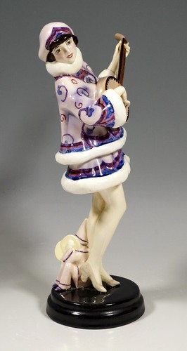 Goldscheider figur banjospiel - goldscheider,