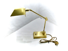 Vintage Holtkötter Schreibtischlampe Tischleuchte Lampe Messing 70er Jahre Top!