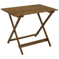 Gartentisch Klapptisch Campingtisch Holztisch BAHIA 90x60cm Akazie, 2. WAHL