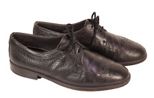 Bally Herren Schuhe Gr. 42,5 Leder schwarz Derby Budapester Schnürschuhe PSH700