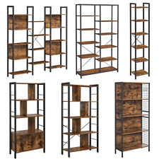 Bücherregal Raumteiler Standregal Bücherschrank Aufbewahrung Retro VASAGLE 