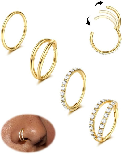 Nasenpiercing set 4er - set, 18g