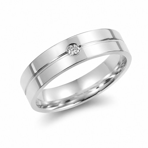Edelstahl ring silber mit - silber,