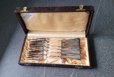 Gabeln Jugendstil 1915 LUTZ & WEIß  Pforzheim 800er Silber Prinzessmuster Kasten