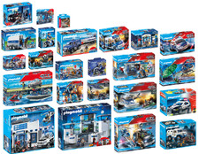 PLAYMOBIL CITY ACTION Polizei Polizeiauto POLIZEIWACHE Polizist Motorrad WACHE