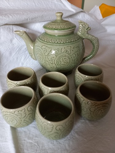 Teeservice celadon jadegrün - teeservice,
