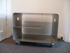 BIBER Designer Rollwagen Rolltisch Nachttisch TV -  Tisch