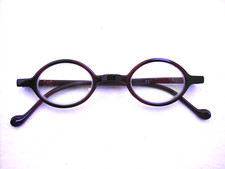Vintage Retro Klassik Nerd Künstler Künstlerinnen Brille klein oval braun