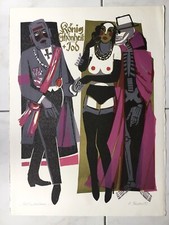 Heinz Friedrich Farbholzschnitt betitelt datiert 93 signiert